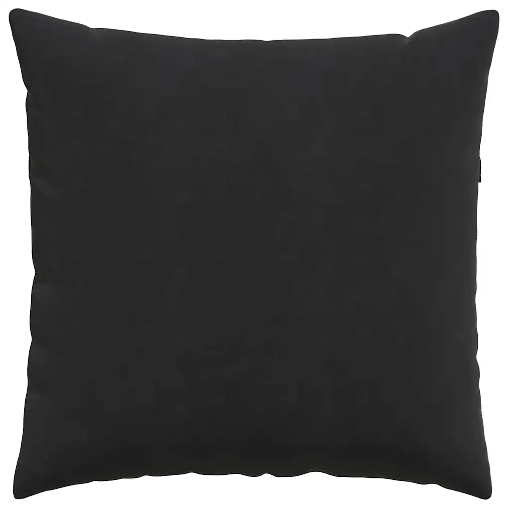 Cuscini da Divano 2 pz-Set di 2 Cuscini per Sofa Nero 80 x 80 cm Tessuto in Cords