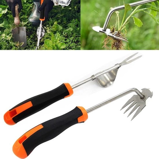 Set di 2 pezzi di strumenti per giardinaggio di alta qualità per la rimozione delle erbacce