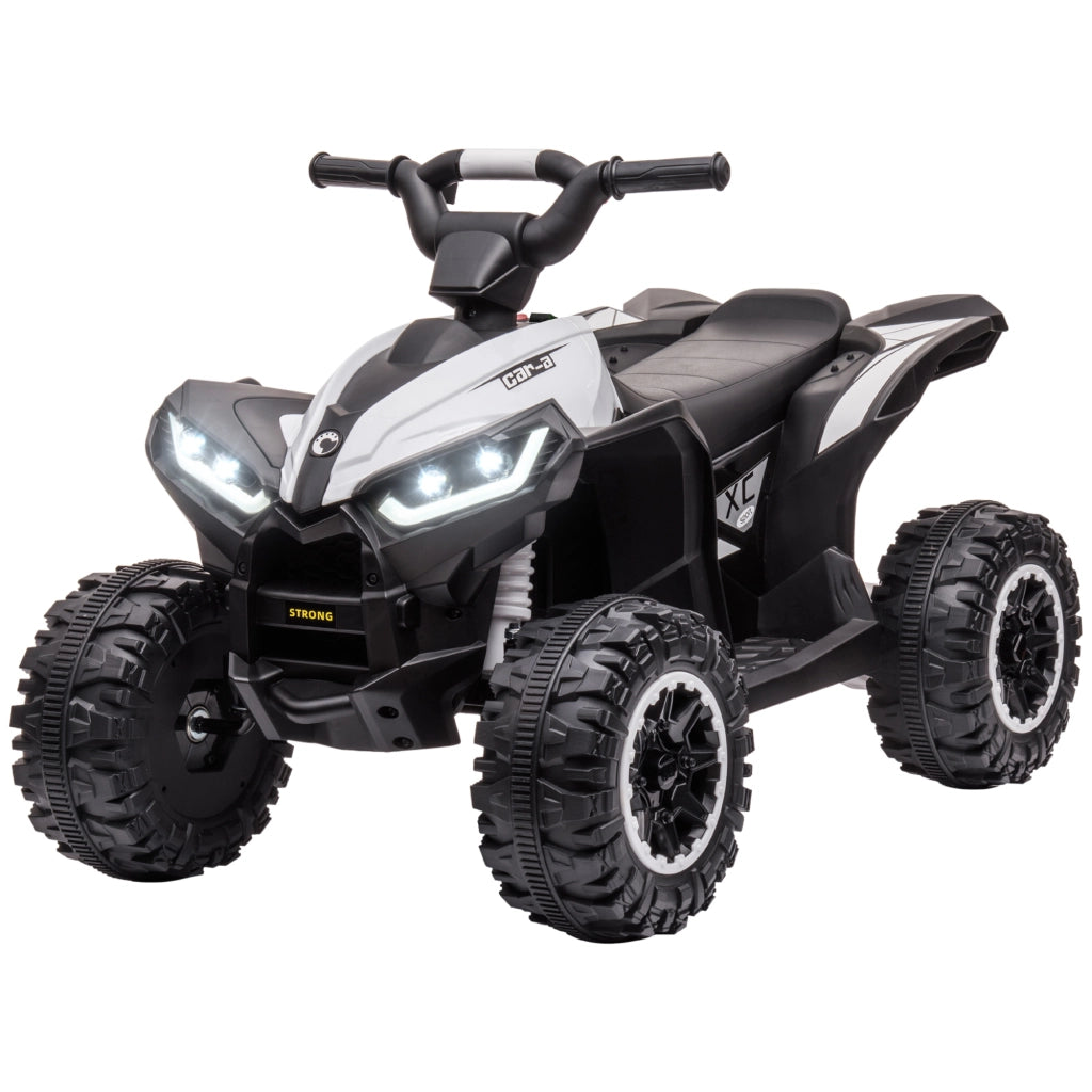 Quad elettrico per bambini ¨C Minimal ¨C 12V, nero, bianco, metallo, PP