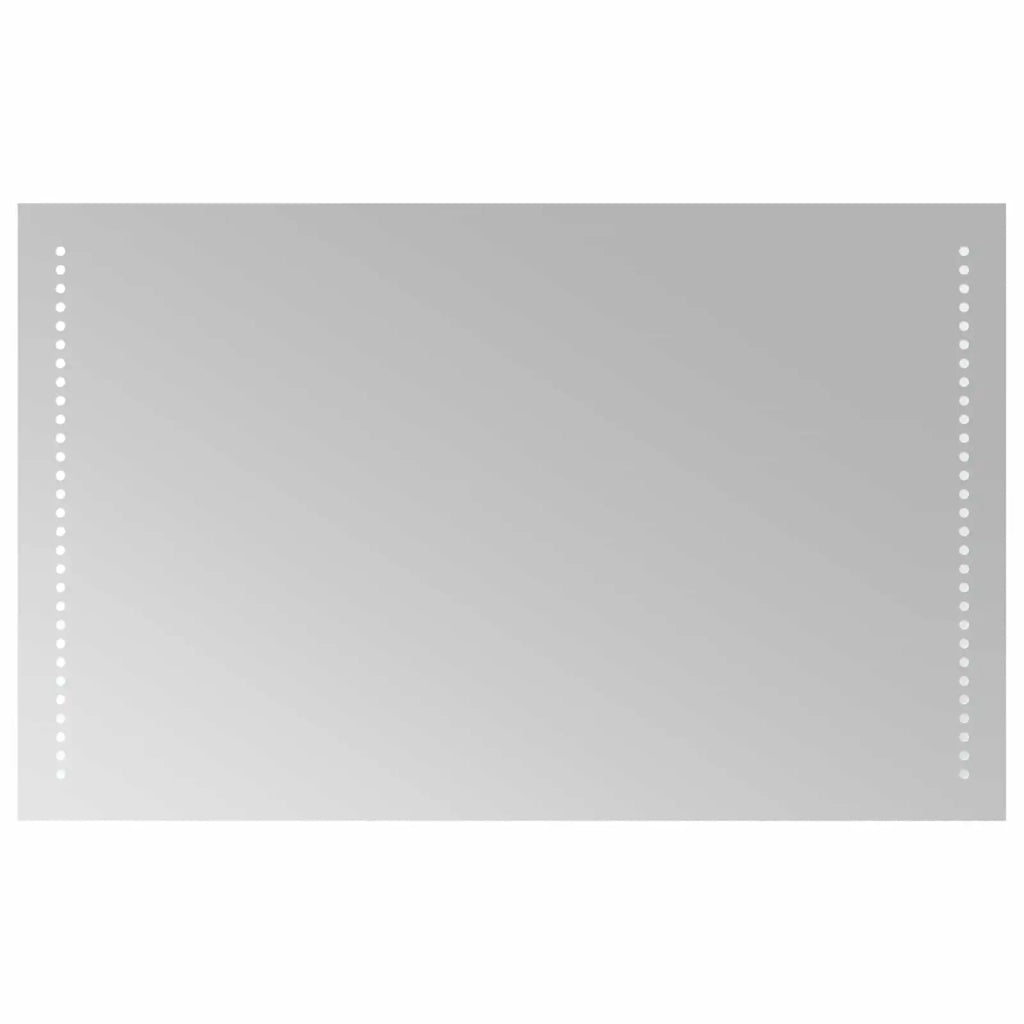 Specchio da bagno LED Trasparente 80 x 50 cm vetro temperato 42045779