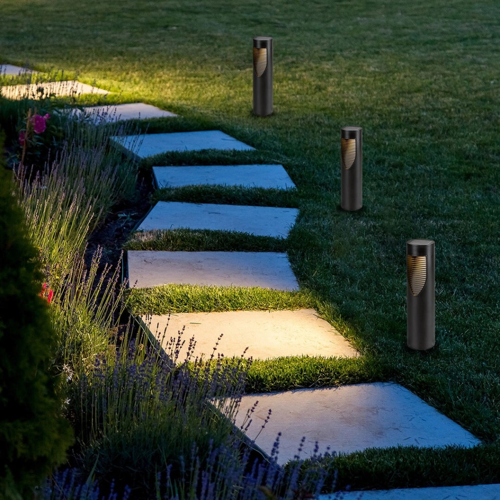 Paletto solare LED 3000K Ø8 IP44 nero Rabalux Ravello