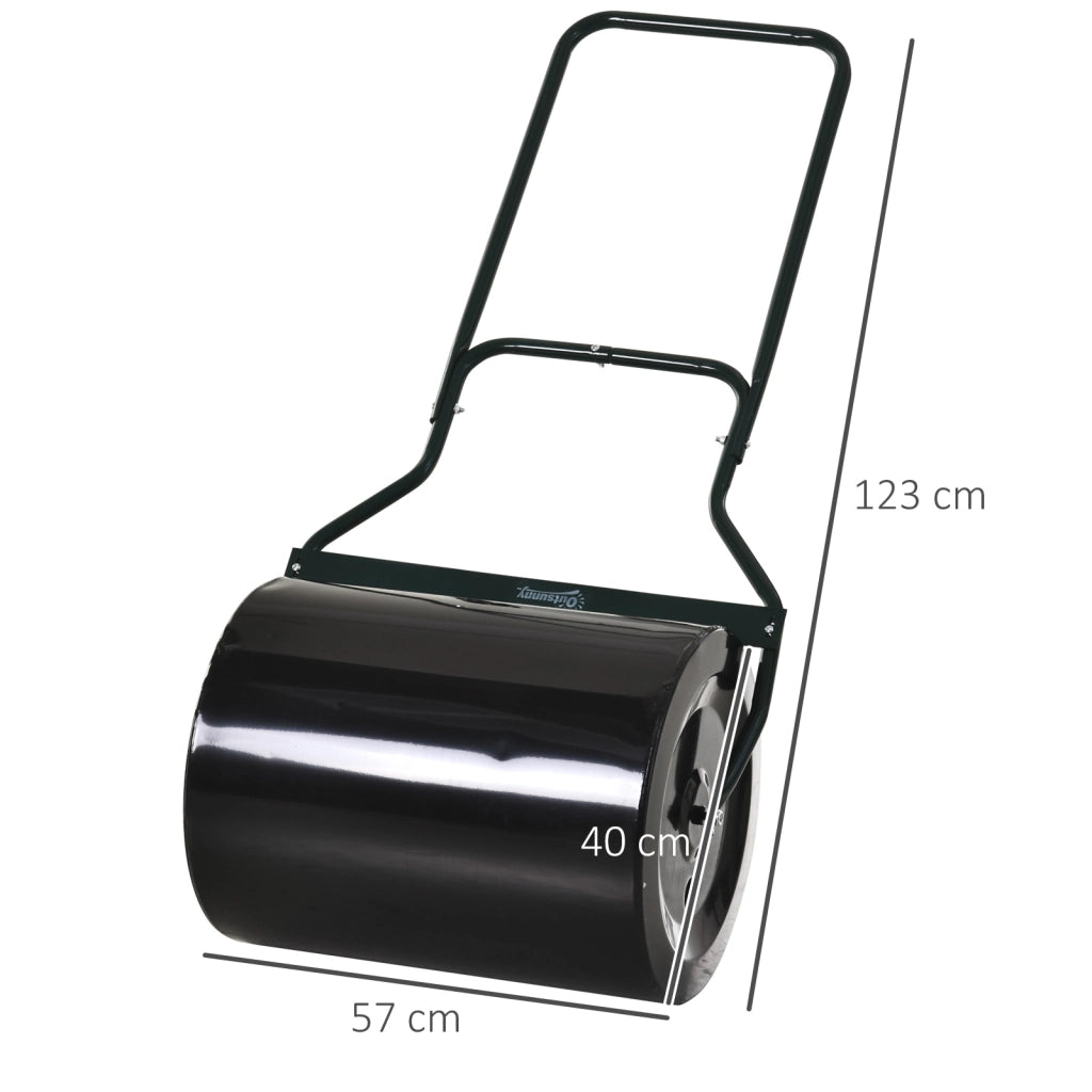 Rullo per Prato ¨C Minimal ¨C Nero, Metallo, 57x40x123 cm