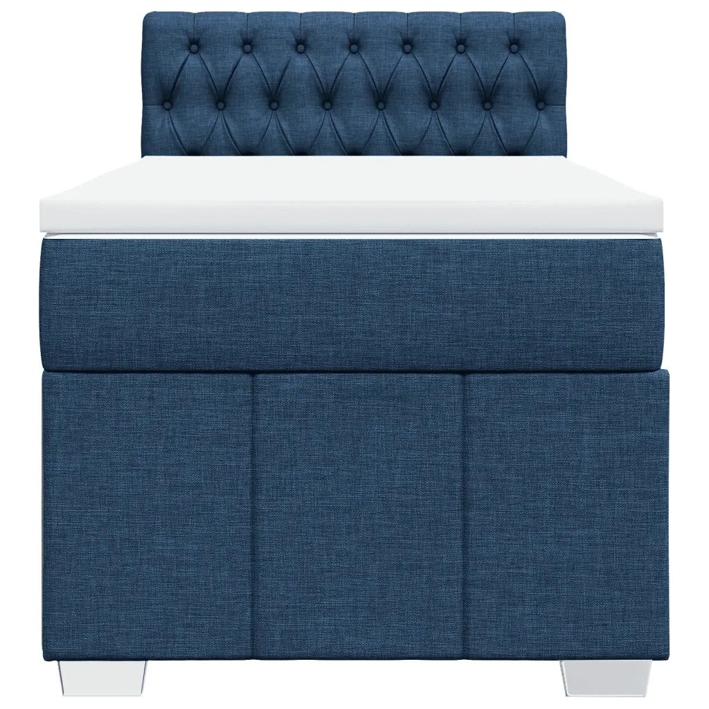 Giroletto a Molle con Materasso Blu 100x200 cm in Tessuto 3286992