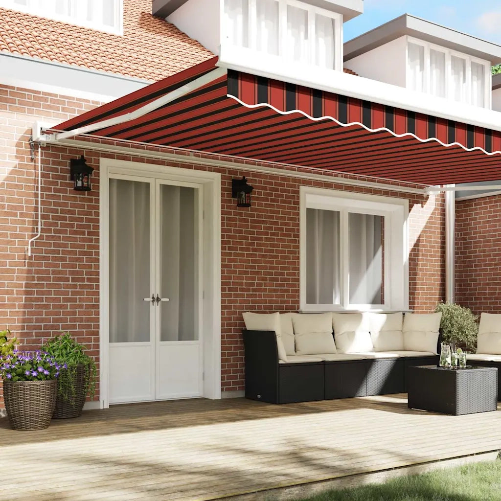 Tenda da Sole Arancione e Marrone 500 x 300 x 165 cm 3331232