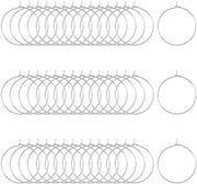 Vetrini per identificazione dei bicchieri 200 pezzi - Marcature per bevande - Identificazione del vetro - Decorazione - Sostenibile - Acciaio inossidabile