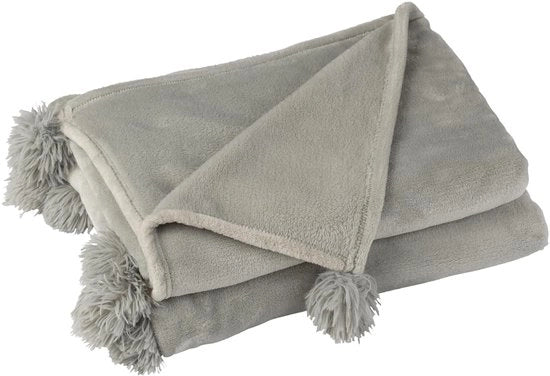 Pompon in Grigio, Accessorio in Poliestere
