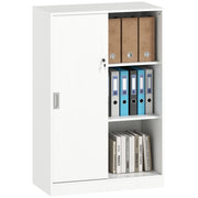 Armadio da Ufficio con Ripiani e Cassetti ¨C Minimal ¨C Bianco 80x40x120 cm