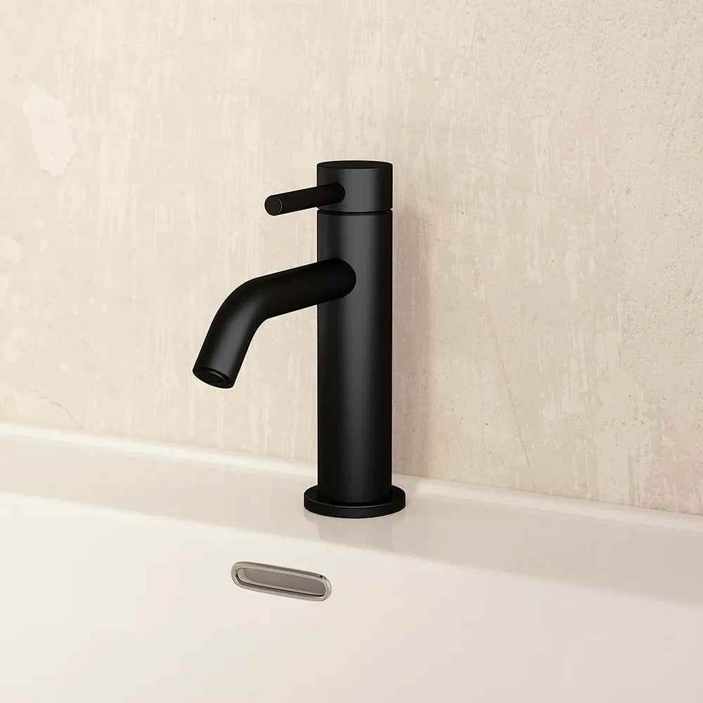 Set miscelatori: lavabo bidet senza scarico e incasso doccia monocomando nero opaco | Bette