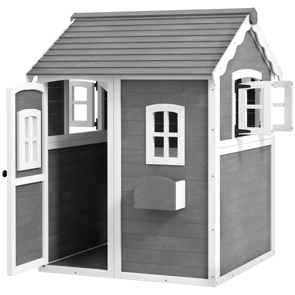 Casetta per bambini in legno ¨C Minimal ¨C grigio