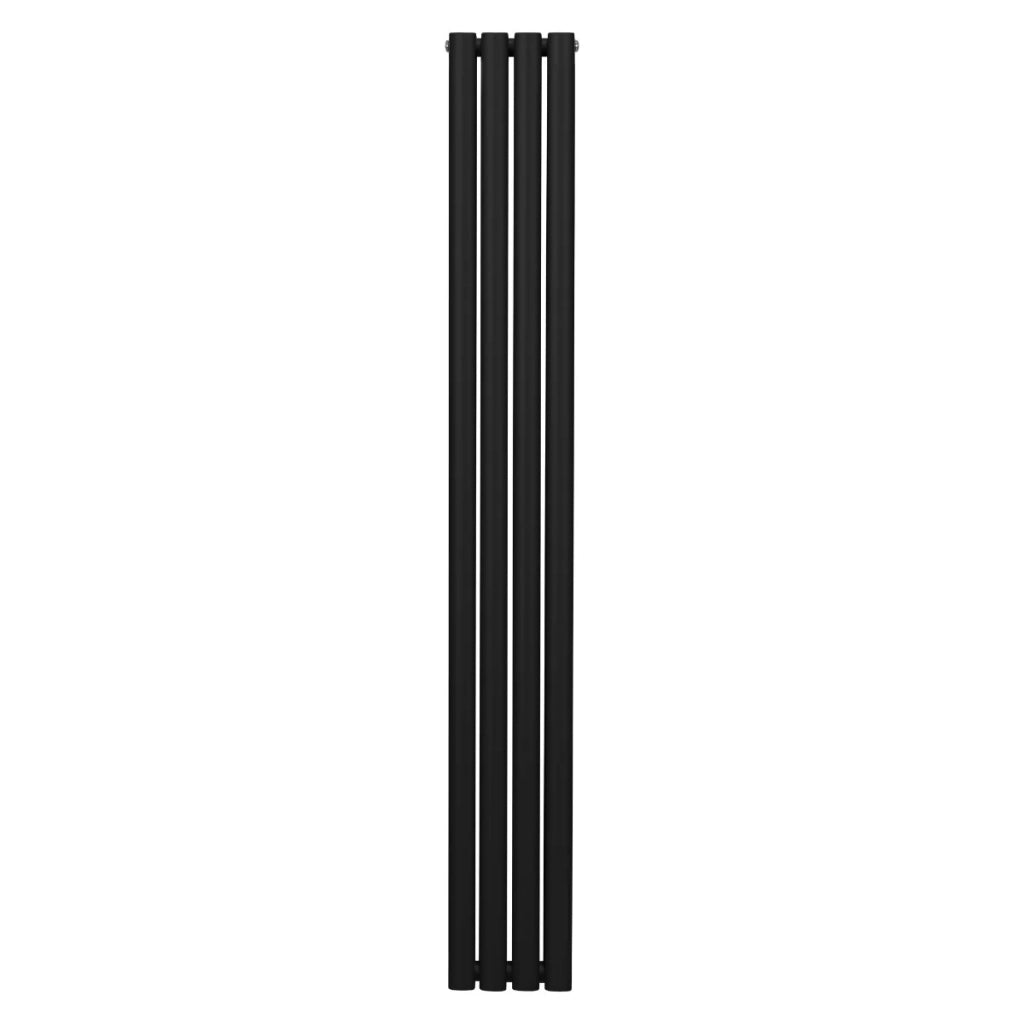 Radiatore a colonna ovale - 1800mm x 240mm - Nero