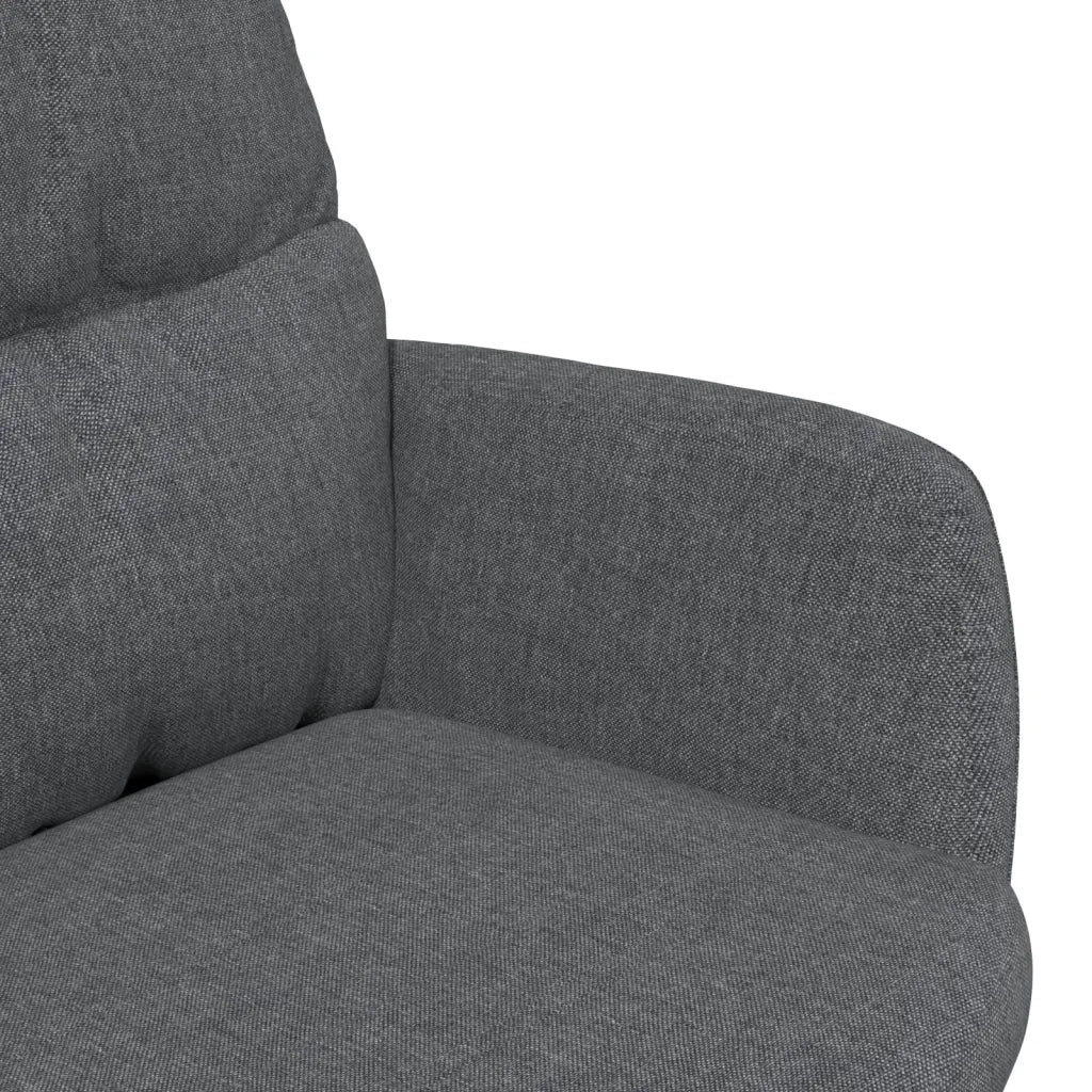 Poltrona Relax Grigio Scuro in Tessuto 341177