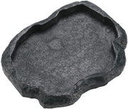 Scatola per alimenti e acqua per animali da terrario - terrario - pietra per rettili - vasca per acqua per tartarughe - design in pietra imitativa - facile da pulire - ciotola per alimenti per rettili