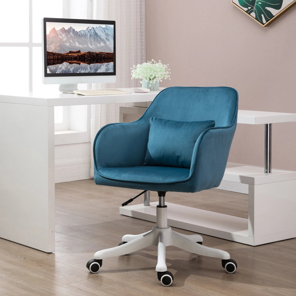 Poltrona da ufficio massaggiante con cuscino lombare ¨C Minimal ¨C blu
