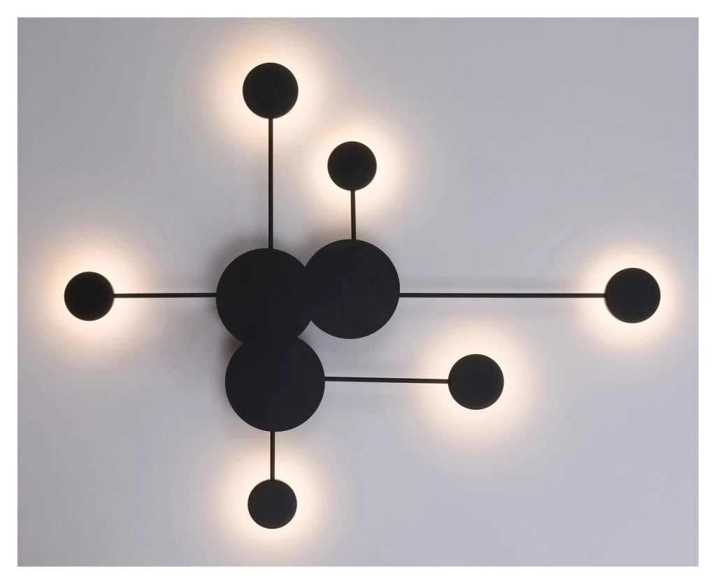 Applique moderna industriale LED 21W nera Amadeo 6260 Rabalux