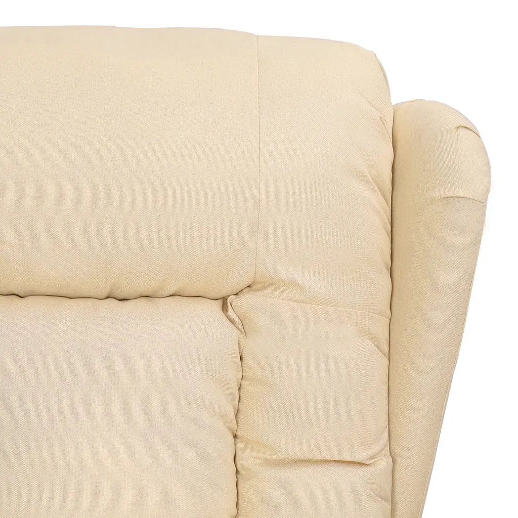 Poltrona Reclinabile in Tessuto Crema 339057