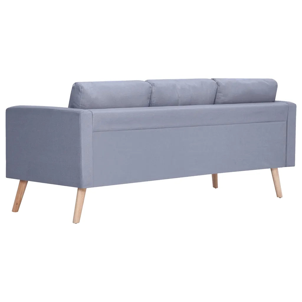 Divano a 3 Posti-Sofa 3 Posti in Tessuto Grigio Chiaro 522861