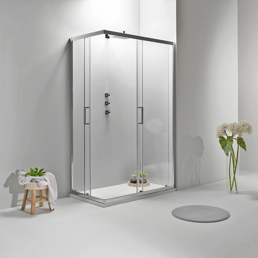 BOX DOCCIA ELITE ANGOLARE 70x120 CM SCORREVOLE TRASPARENTE