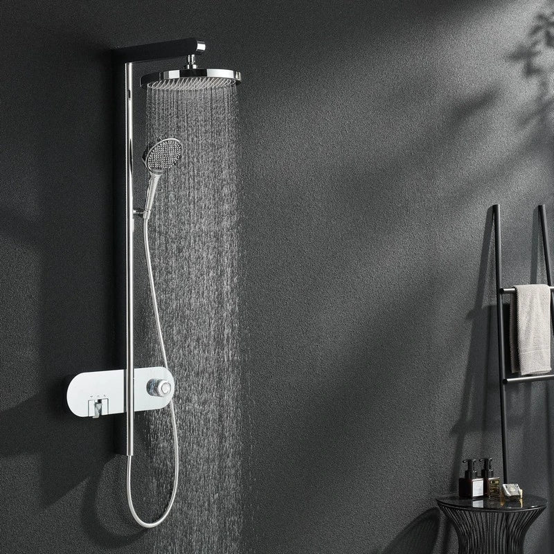 Colonna doccia Pegasus con comandi, miscelatore e display LED cromo Aquasanit