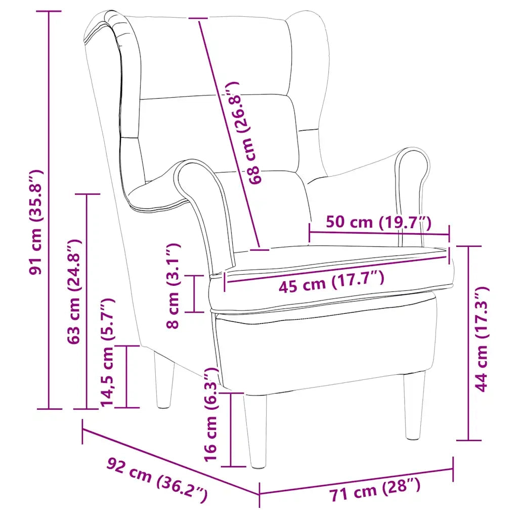Poltrona Rosso Vino in Velluto 324064