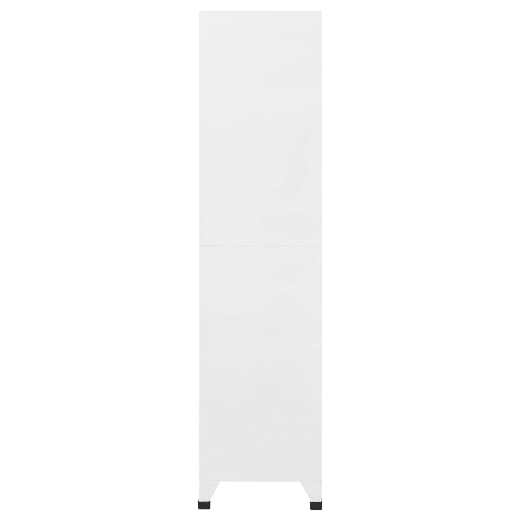 Armadietto Grigio Chiaro e Scuro 90x45x180 cm in Acciaio 339803