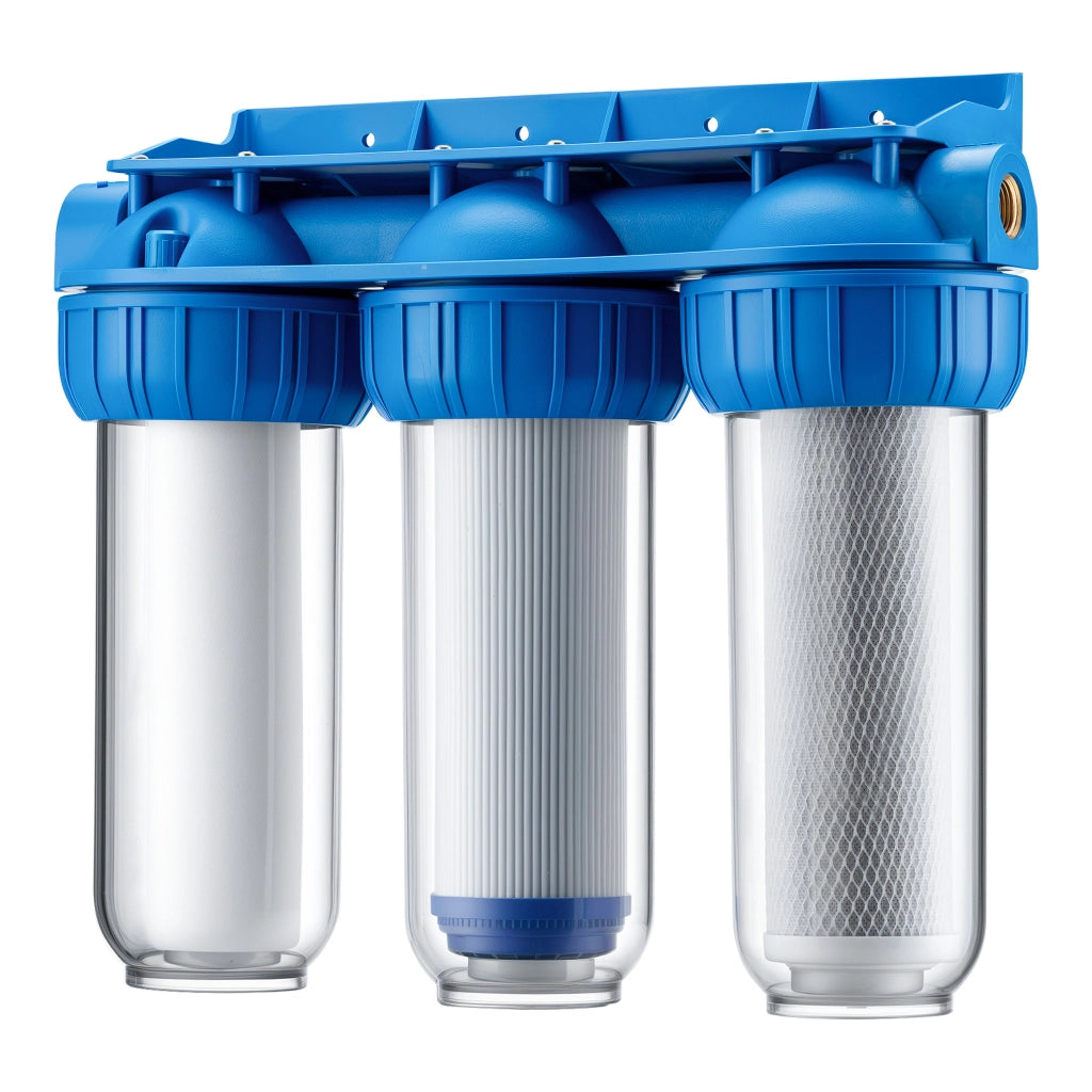 Naturewater NW-BR10B4 Filtro acqua a cartuccia, 3 stadi 20,67 mm 1/2" con cartucce filtranti