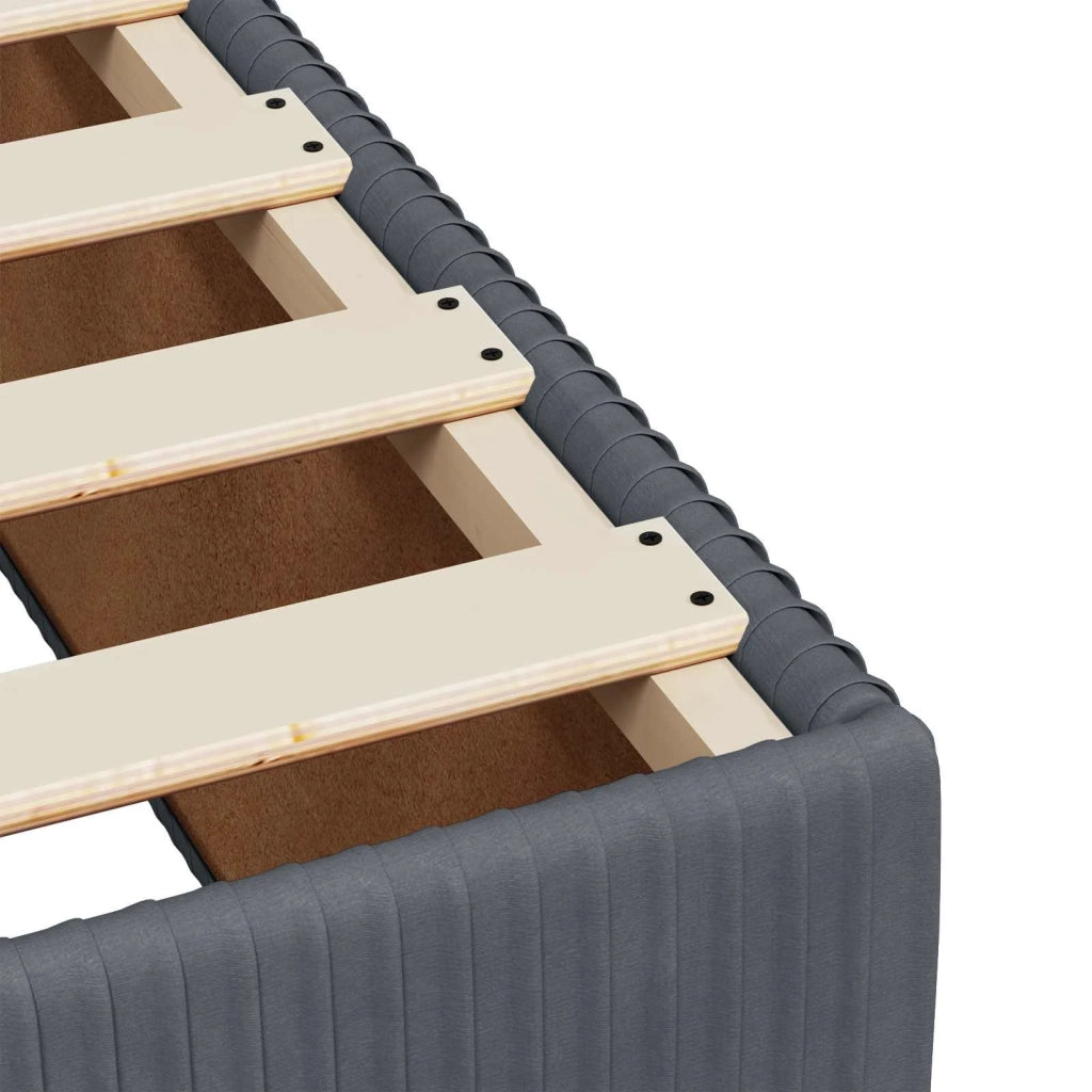 Letto box spring con materasso Grigio Scuro 90 x 200 cm Velluto 3454524