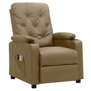 Poltrona Massaggio Elettrica Cappuccino Similpelle 3098872