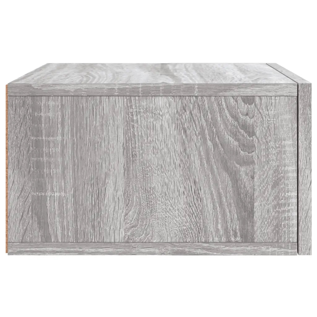 Comodino | Armadio da Notte | Mobiletto da notte a Muro Grigio Sonoma 35x35x20 cm