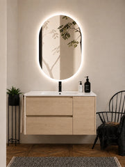 Mobile bagno con lavabo ORIGENBATH ITACA senza specchio 60x45 cm estepa