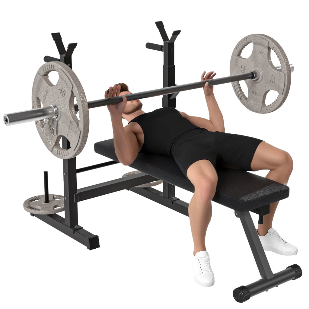 Panchetta per Dip con Supporto Barra ¨C Minimal ¨C Nero 220 kg
