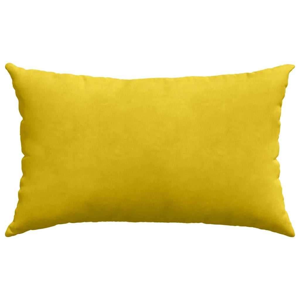 Cuscini da Divano 2 pcs Giallo 50 x 30 cm Tessuto in Cords 42013634