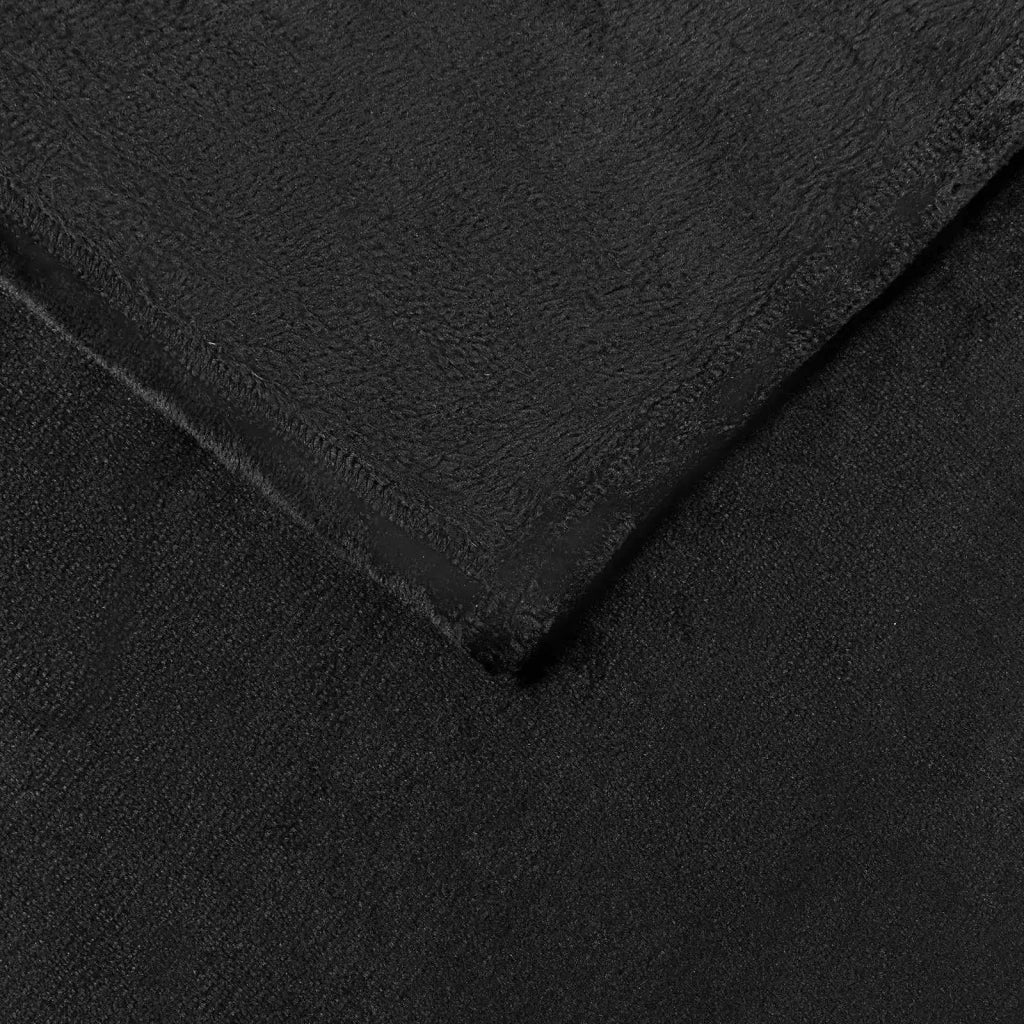 Coperte da Pile 6 pcs Nero 240 x 270 cm Panno