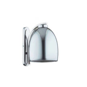 Applique loft cromata vetro Ronda Pro 1 luce E27 15W Alfa