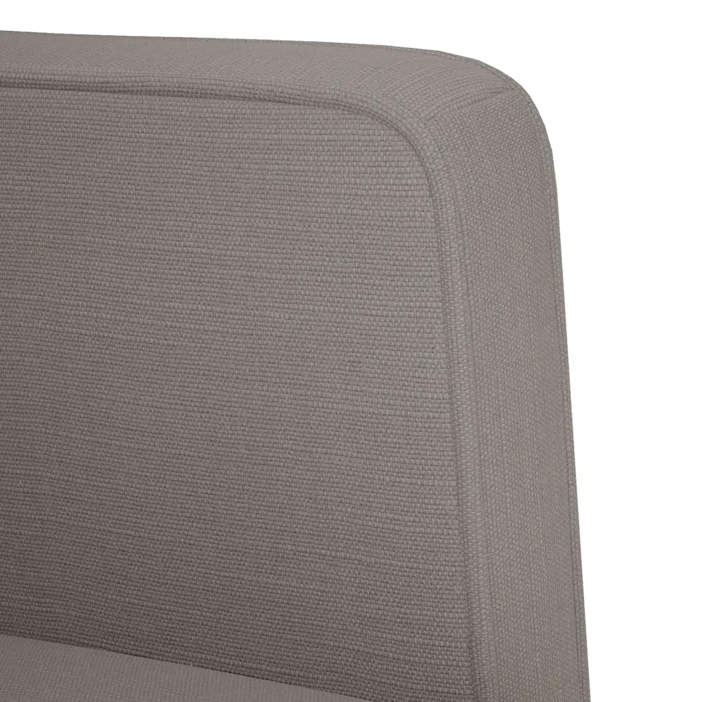 Divano Poltrona | Sedia con Braccioli Tortora 53 cm in Tessuto