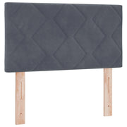 Testiera | Testata Grigio scuro 80 cm Velluto