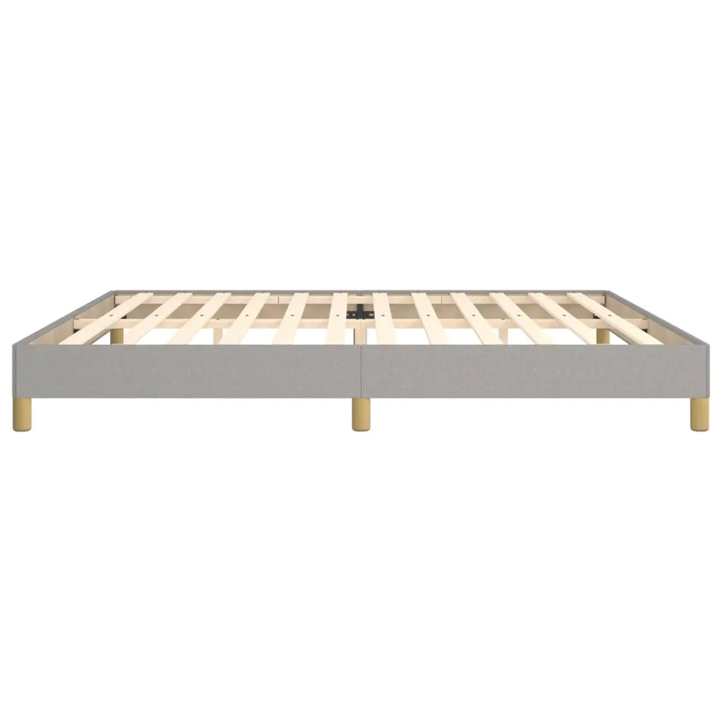 Giroletto senza Materasso Grigio Chiaro 200x200 cm Tessuto 346842