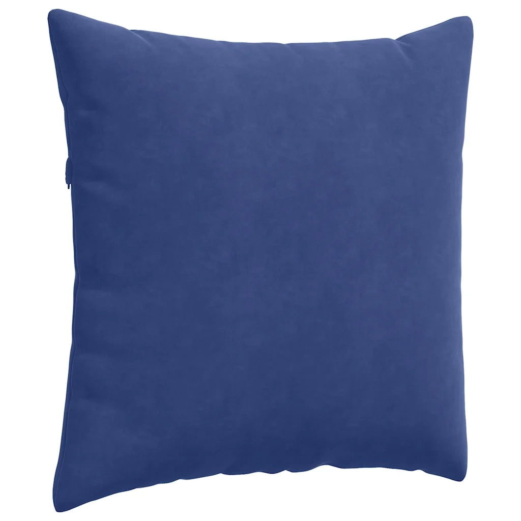 Cuscini da Divano 2 pcs Blu Polizia 80 x 80 cm Tessuto in Cords 42014068