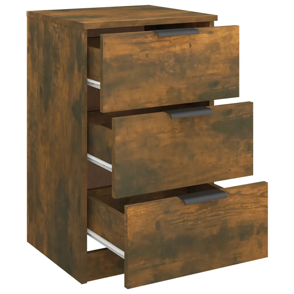 Comodino-Tavolino da notte Rovere Fumo 40x36x65 cm