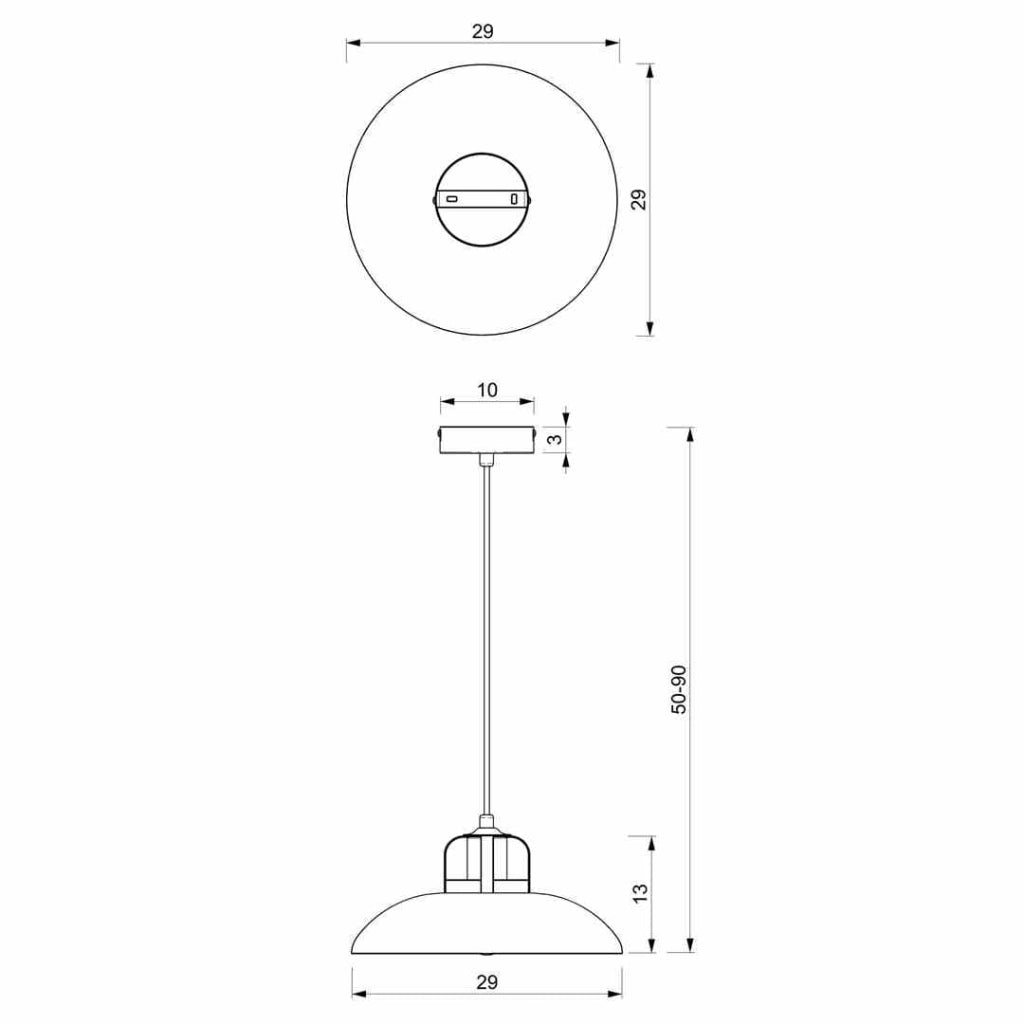 Lampada a sospensione Milagro Felix blu oro E27 Ø30
