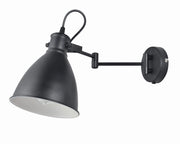 Applique Candellux Espera metallo nero/bianco E14 1 luce