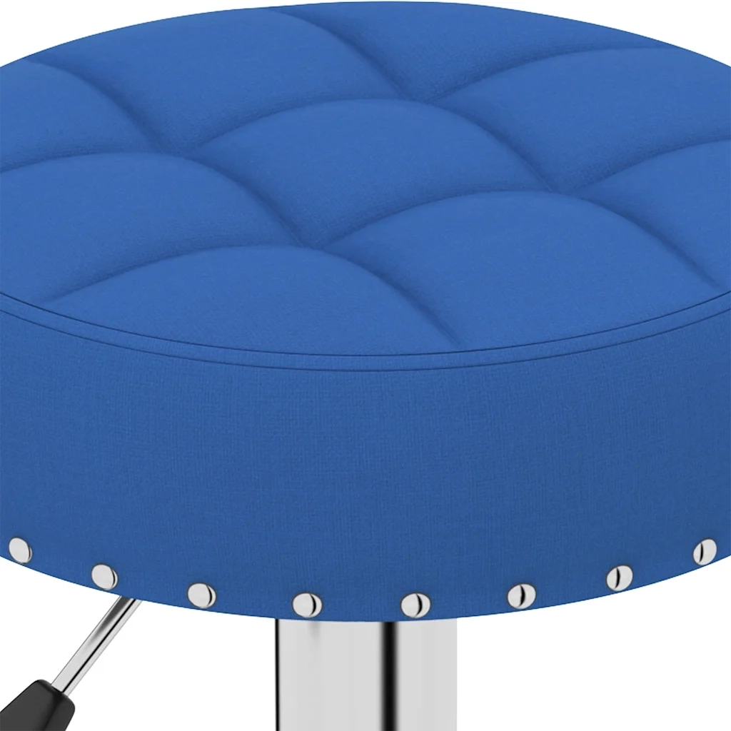 Sgabelli da Bar 2 pz Blu in Tessuto 332975