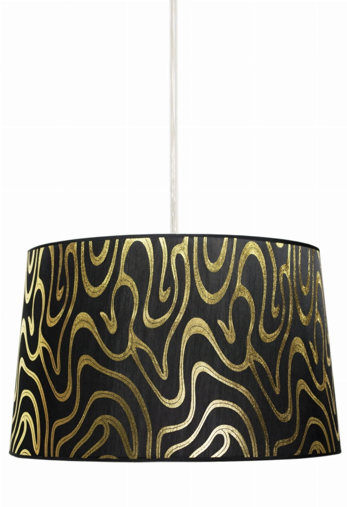 Lampada a sospensione Candellux Tiger Ø40 oro/nero E27