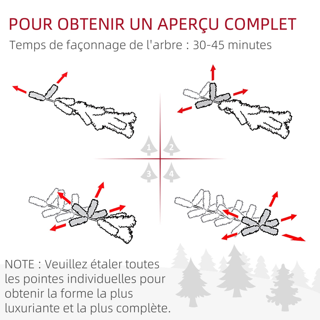 Albero di Natale Artificiale ¨C Zephmum ¨C 180 cm Verde 467 Rami