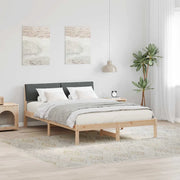 Struttura del Letto marrone e grigio scuro 140 x 200 cm 878535