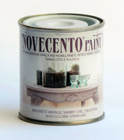 Pittura Gessosa Opaca Shabby Chic per Mobili Pareti Vetro Gesso Novecento Paint Formato: 500 ml, Colore: Grigio