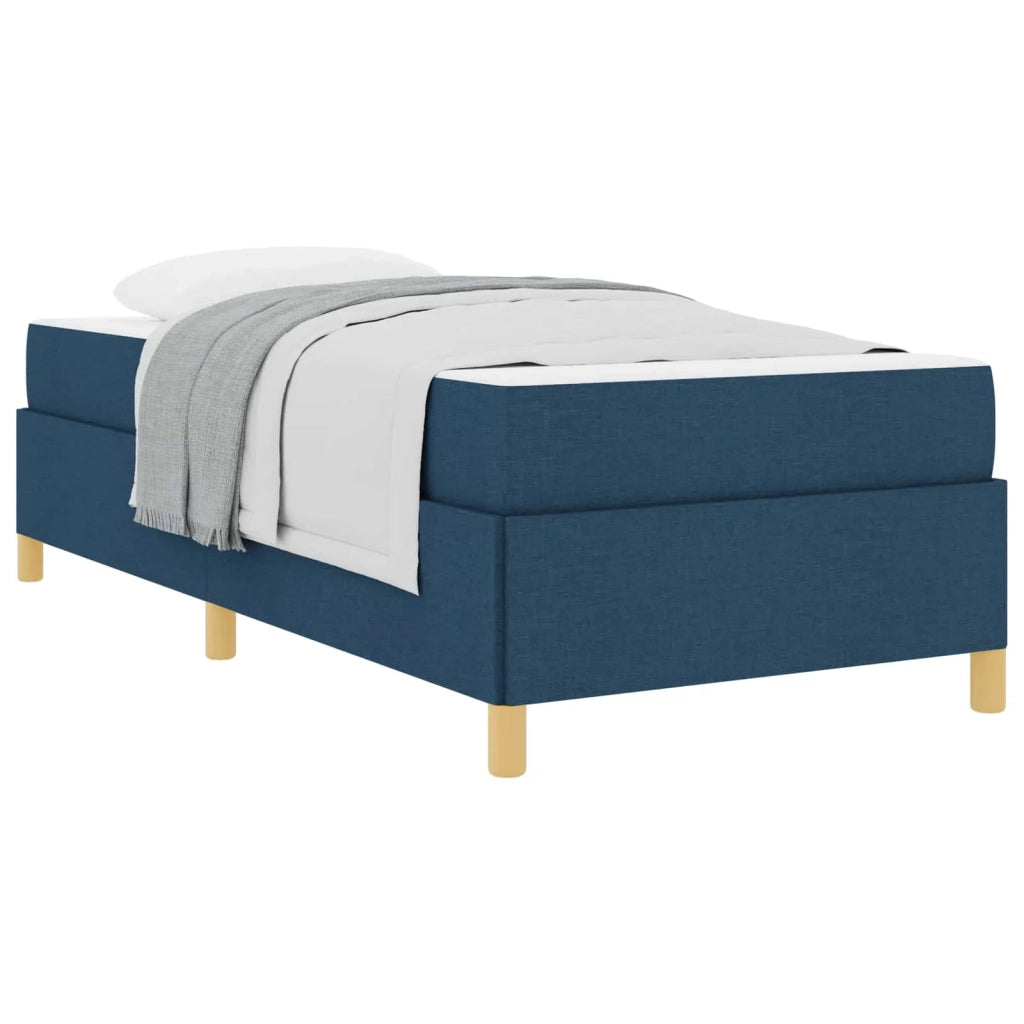 Struttura del letto con materasso Blu 100 x 200 cm Tessuto 3398919