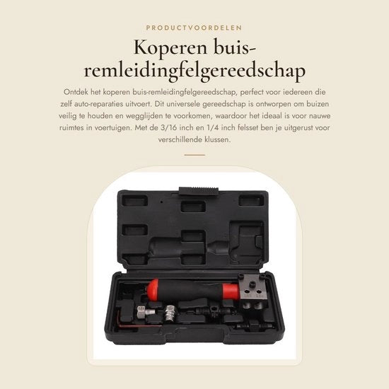 Gereedschap per Remleiding Universale - Tubo di Rame - 3/16 Pollici / 1/4 Pollici - Materiale Duraturo - Versatilità Professionale - Applicazione Antiscivolo - Kit di Gereedschap per Remleiding