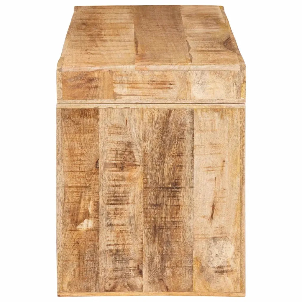 Tavolino-Tavolino da soggiorno-Tavolo Marrone 60 x 35 x 45 cm legno massello di mango