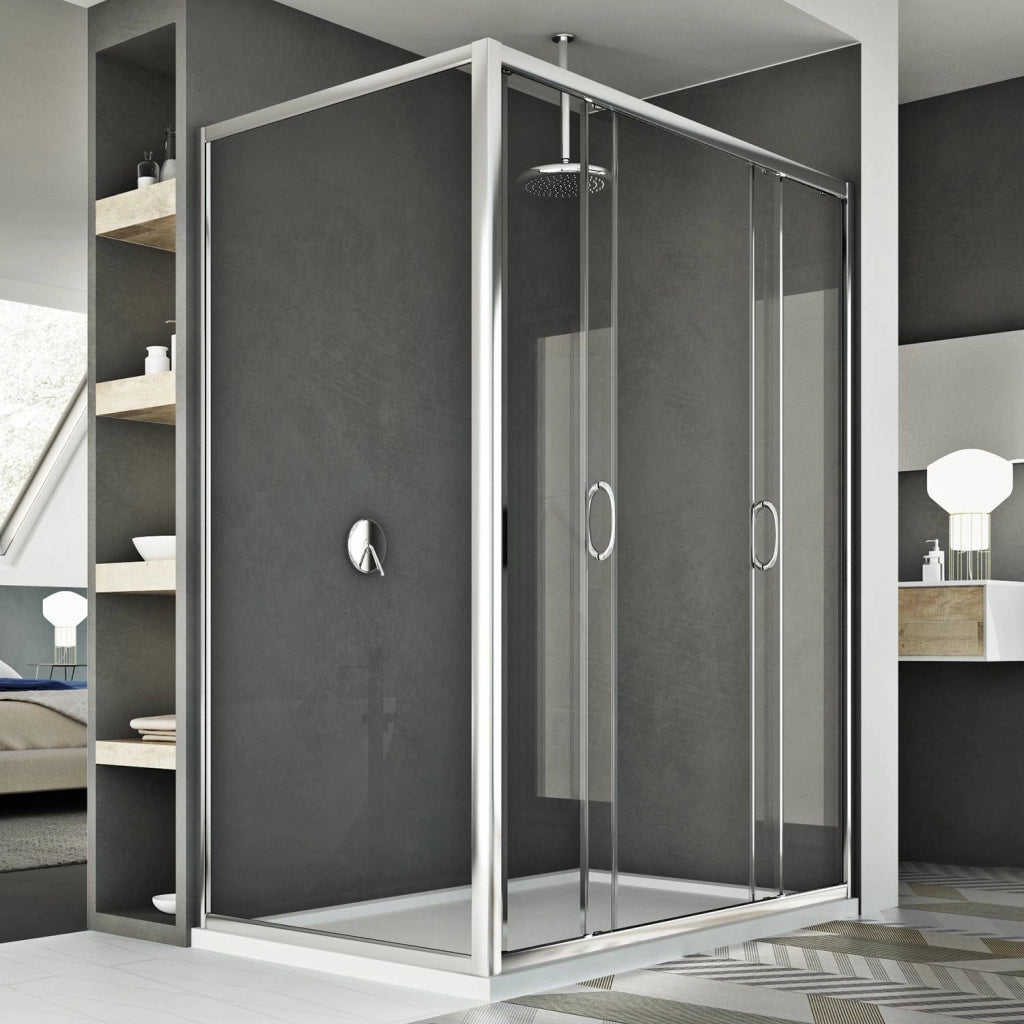 Box Doccia 90x170 CM H185 trasparente mod. Replay Duo 2 Ante