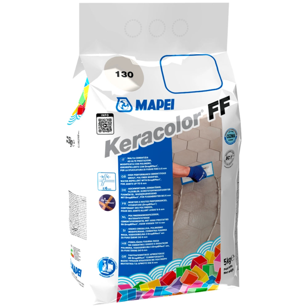 Stucco fughe grana fina ceramiche piastrelle mosaici keracolor ff sacco 5 kg *** colore- terra di siena- 145, confezi...